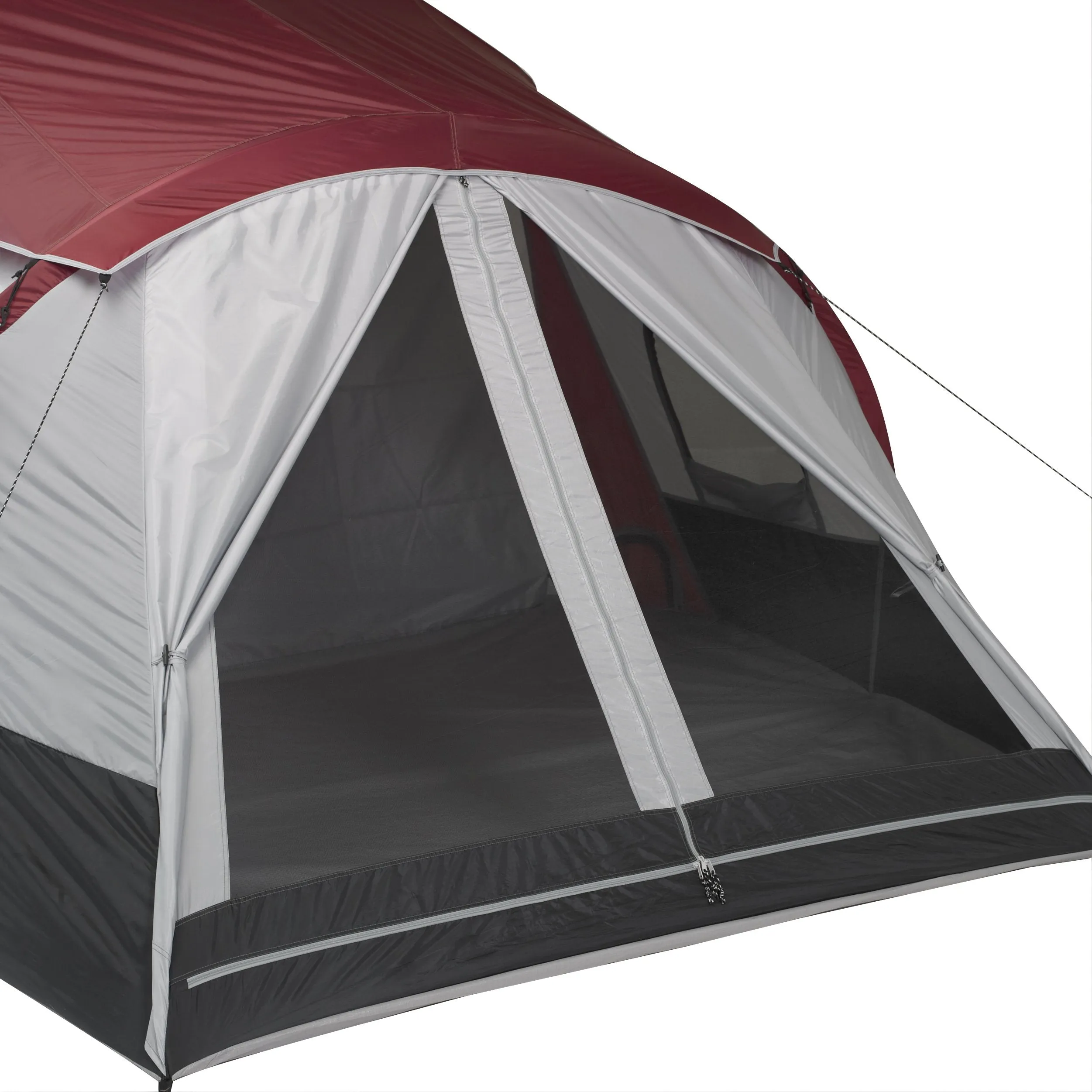 10-Person 3-Room Cabin Tent with 2 Side Entrances