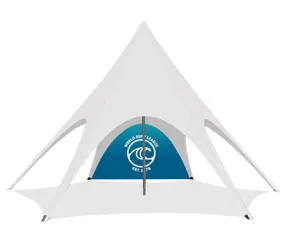 39ft Star Shade Custom Wall | Star Tents