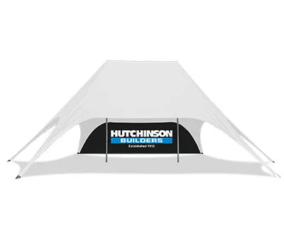 54ft x 34ft Star Shade Custom Walls | Star Tents