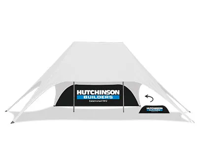 54ft x 34ft Star Shade Custom Walls | Star Tents