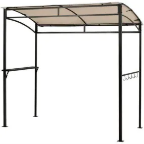 7' x 4.5' Grill Gazebo Outdoor Patio Garden BBQ Canopy Shelter-Beige
