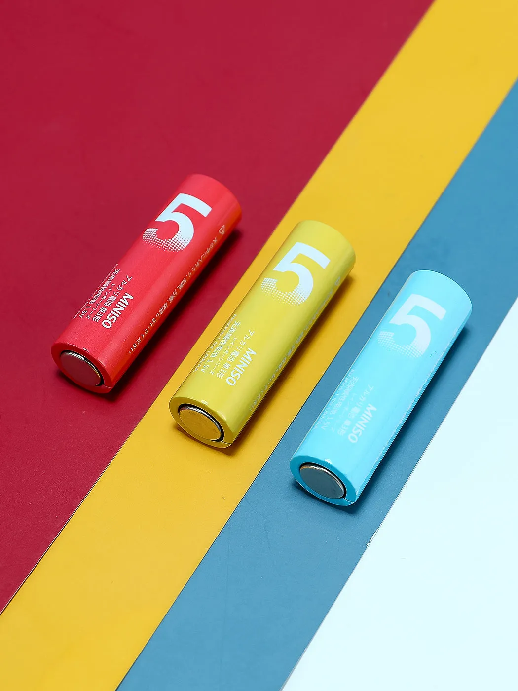 AA Alkaline Battery 8 Pack (Colorful)