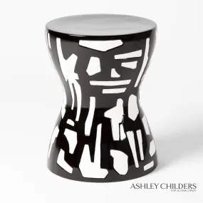 Abstract Side Table