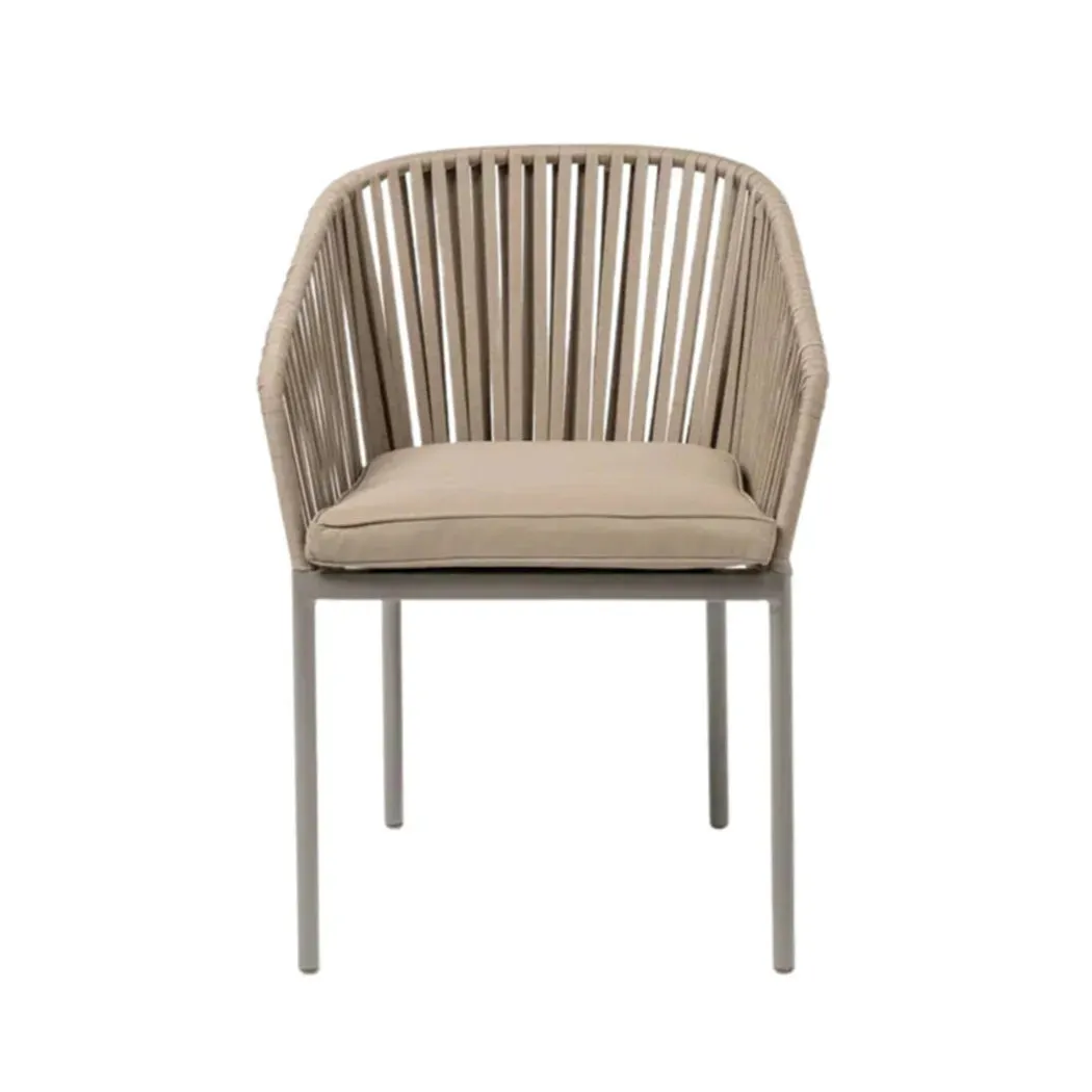 Ambar Corcega Armchair Taupe, 60 x 57 x 80 cm