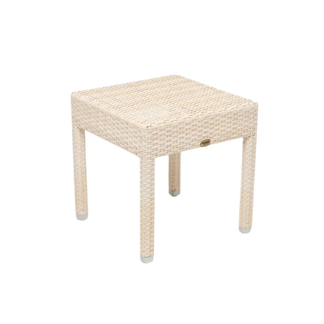 Ambar Hawai Side Table White, 45 x 45 x 47 cm