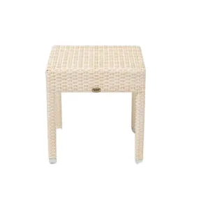 Ambar Hawai Side Table White, 45 x 45 x 47 cm