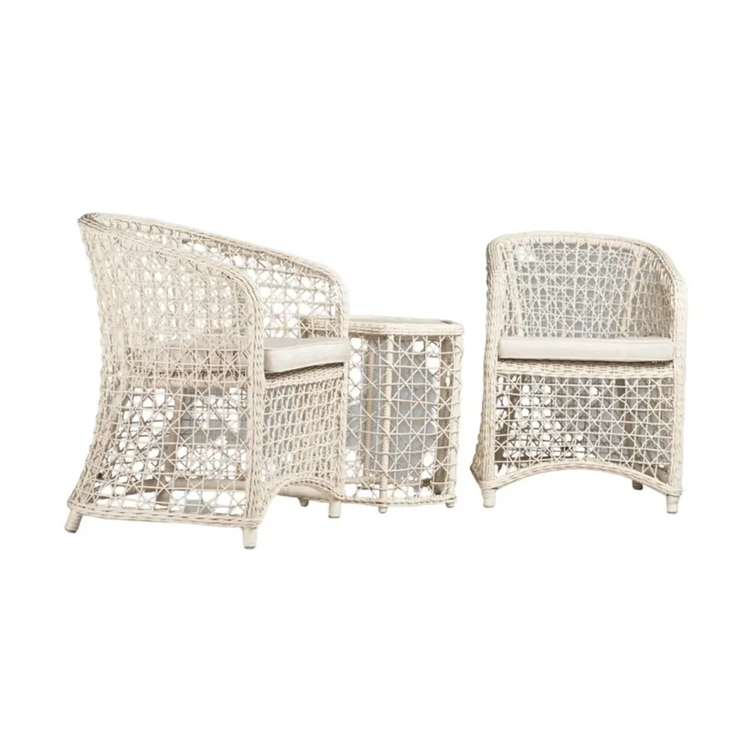 Ambar Ischia Side Table White, 53 x 53 x 55 cm