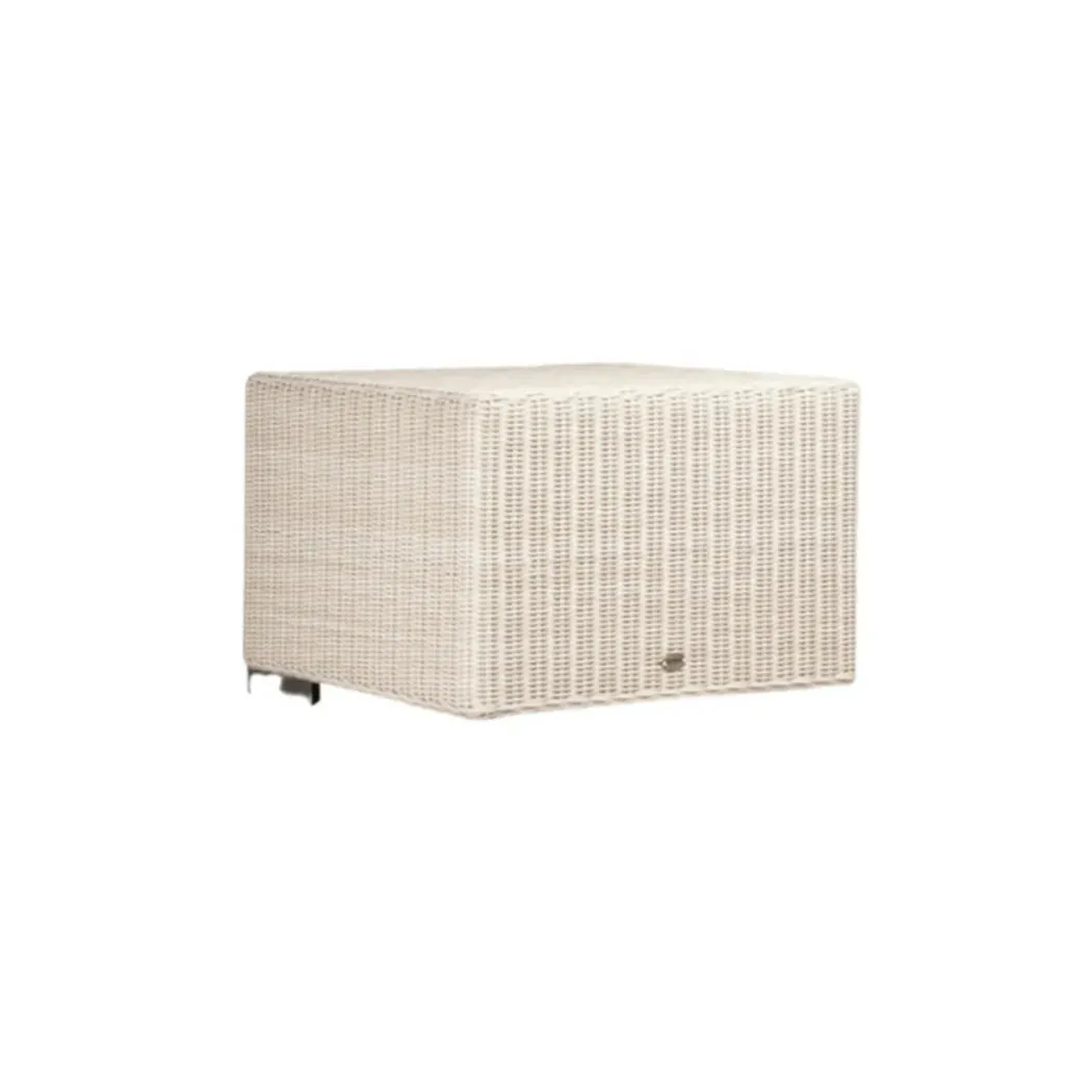 Ambar Tahiti Corner Table White, 70 x 70 x 52cm