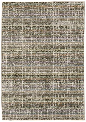 Atlas 747A Green/Multi Rug
