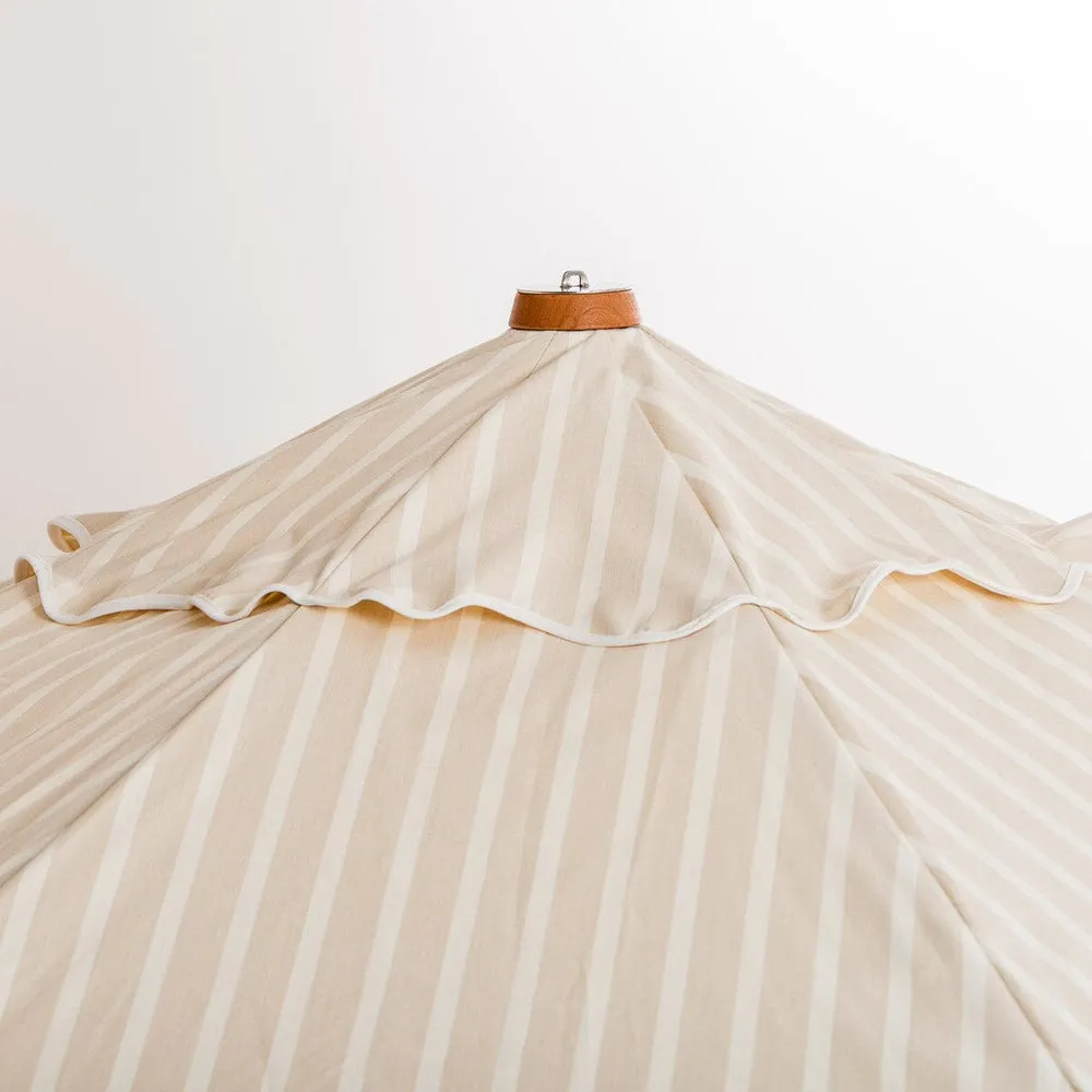 Business & Pleasure - Market Umbrella - Monaco Natural Stripe