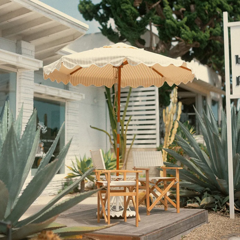 Business & Pleasure - Market Umbrella - Monaco Natural Stripe
