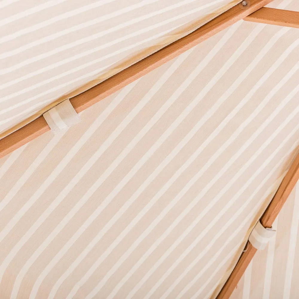 Business & Pleasure - Market Umbrella - Monaco Natural Stripe