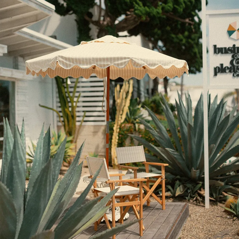 Business & Pleasure - Market Umbrella - Monaco Natural Stripe