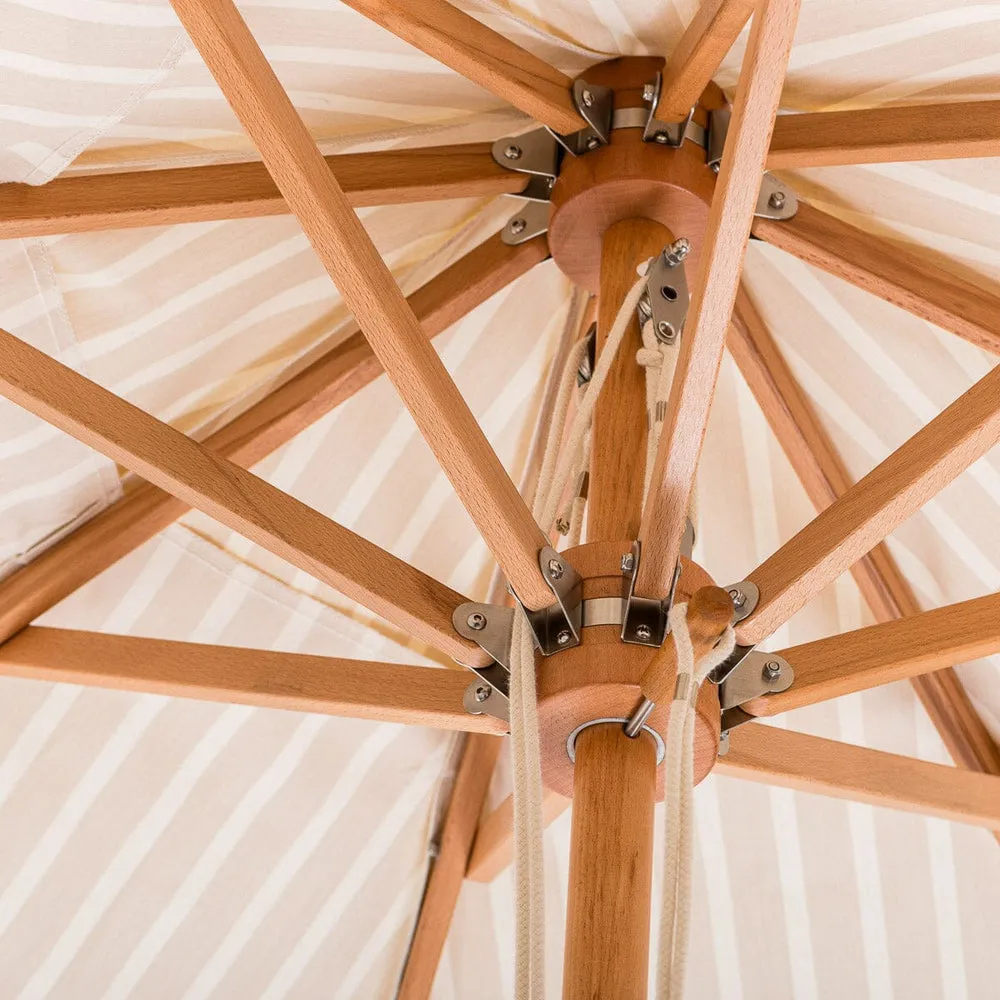 Business & Pleasure - Market Umbrella - Monaco Natural Stripe