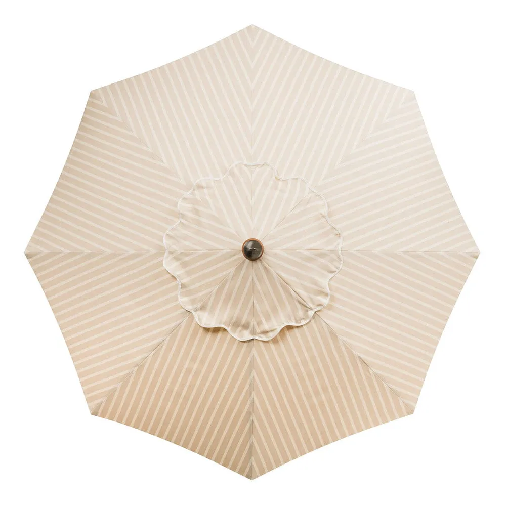 Business & Pleasure - Market Umbrella - Monaco Natural Stripe