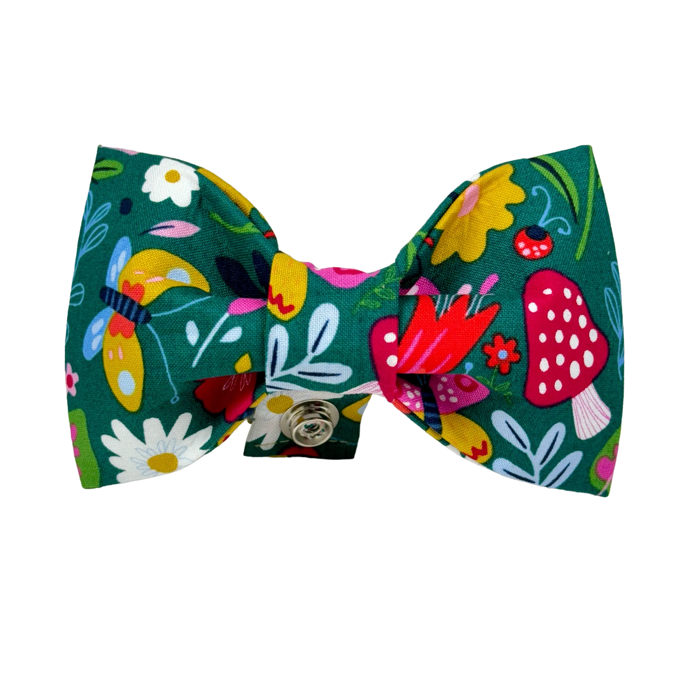 Butterfly & Mushroom Floral Dog Bow Tie - 978