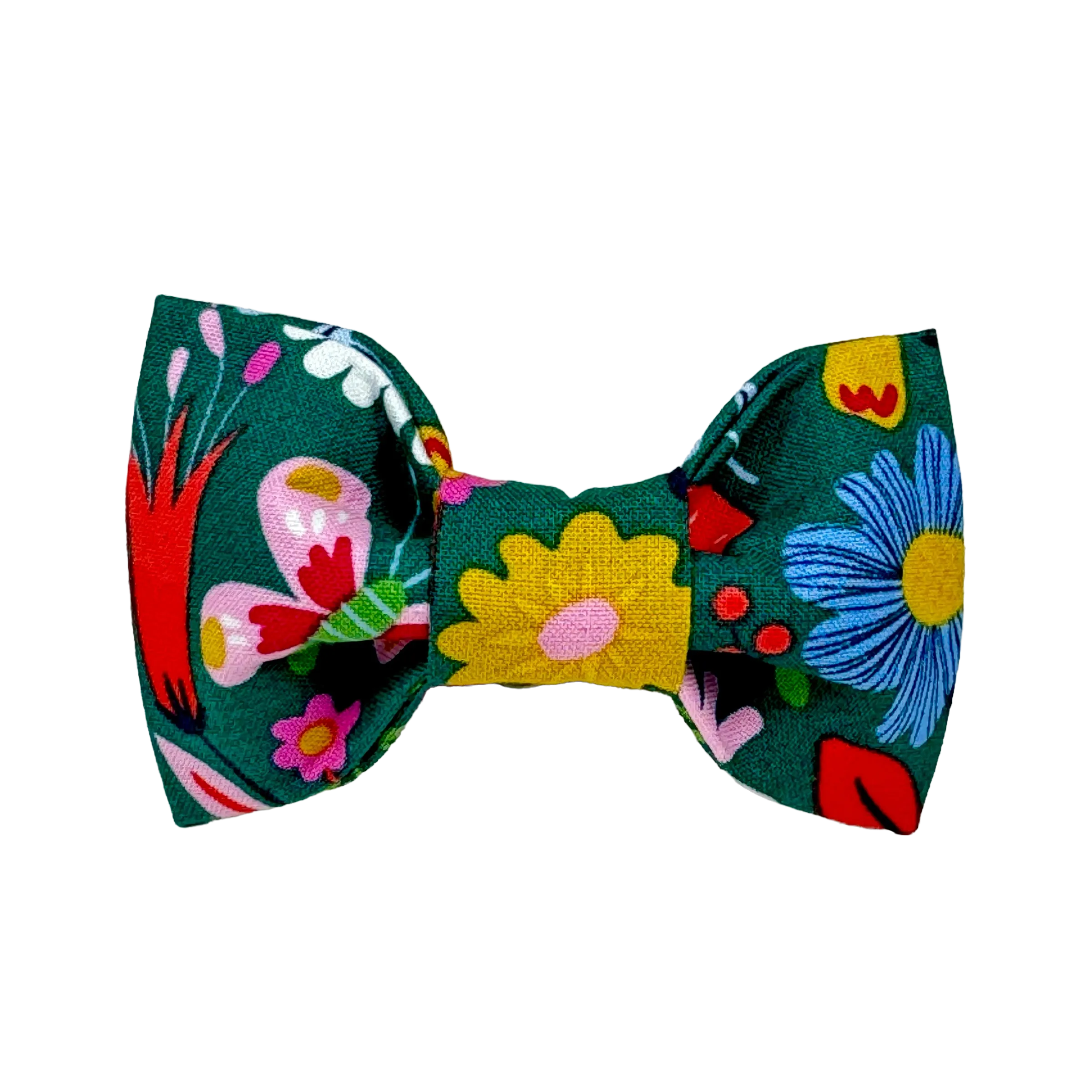 Butterfly & Mushroom Floral Dog Bow Tie - 978