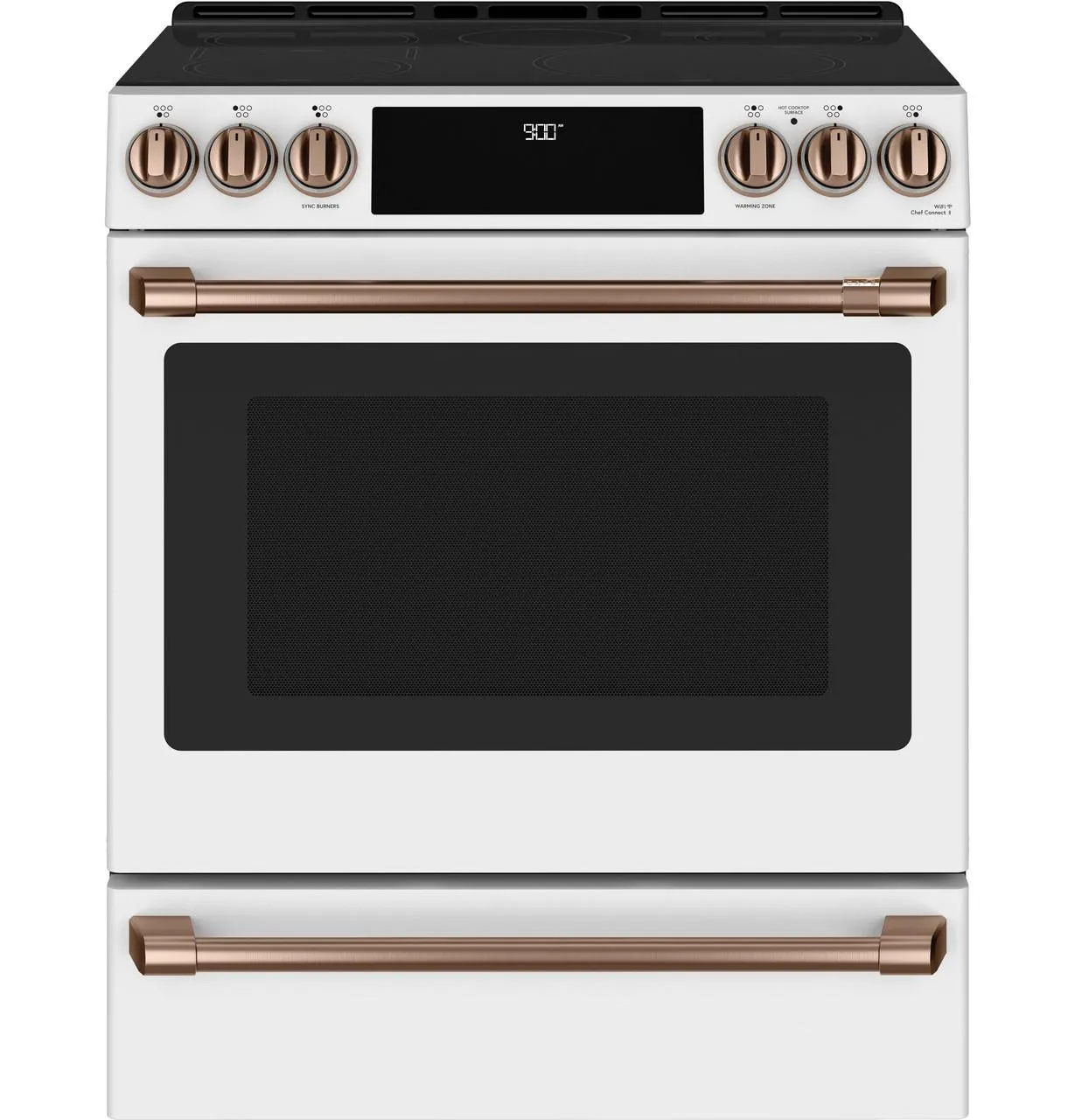 Cafe CXFCHHKPMCU Caf(eback)™ Front Control Induction Knobs and Handles - Brushed Copper
