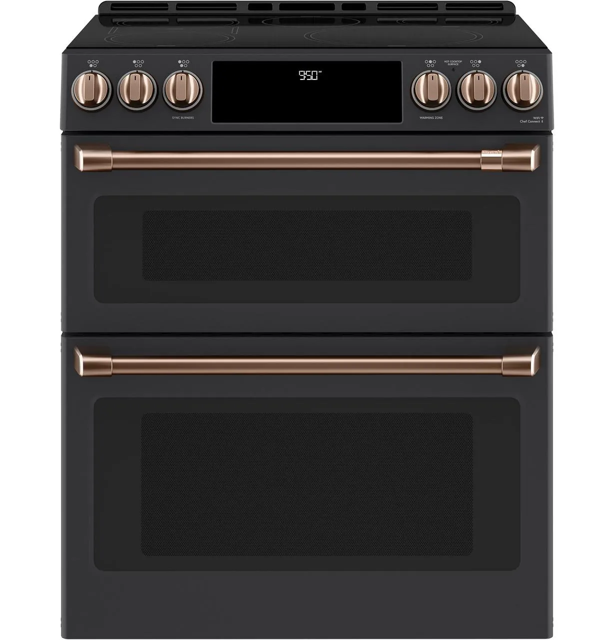Cafe CXFCHHKPMCU Caf(eback)™ Front Control Induction Knobs and Handles - Brushed Copper