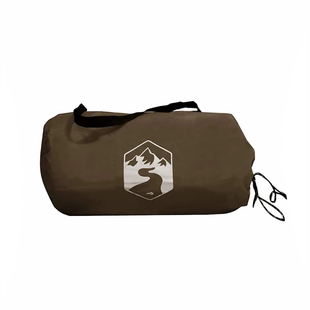 Camping Tarp Brown 366x306 cm Waterproof