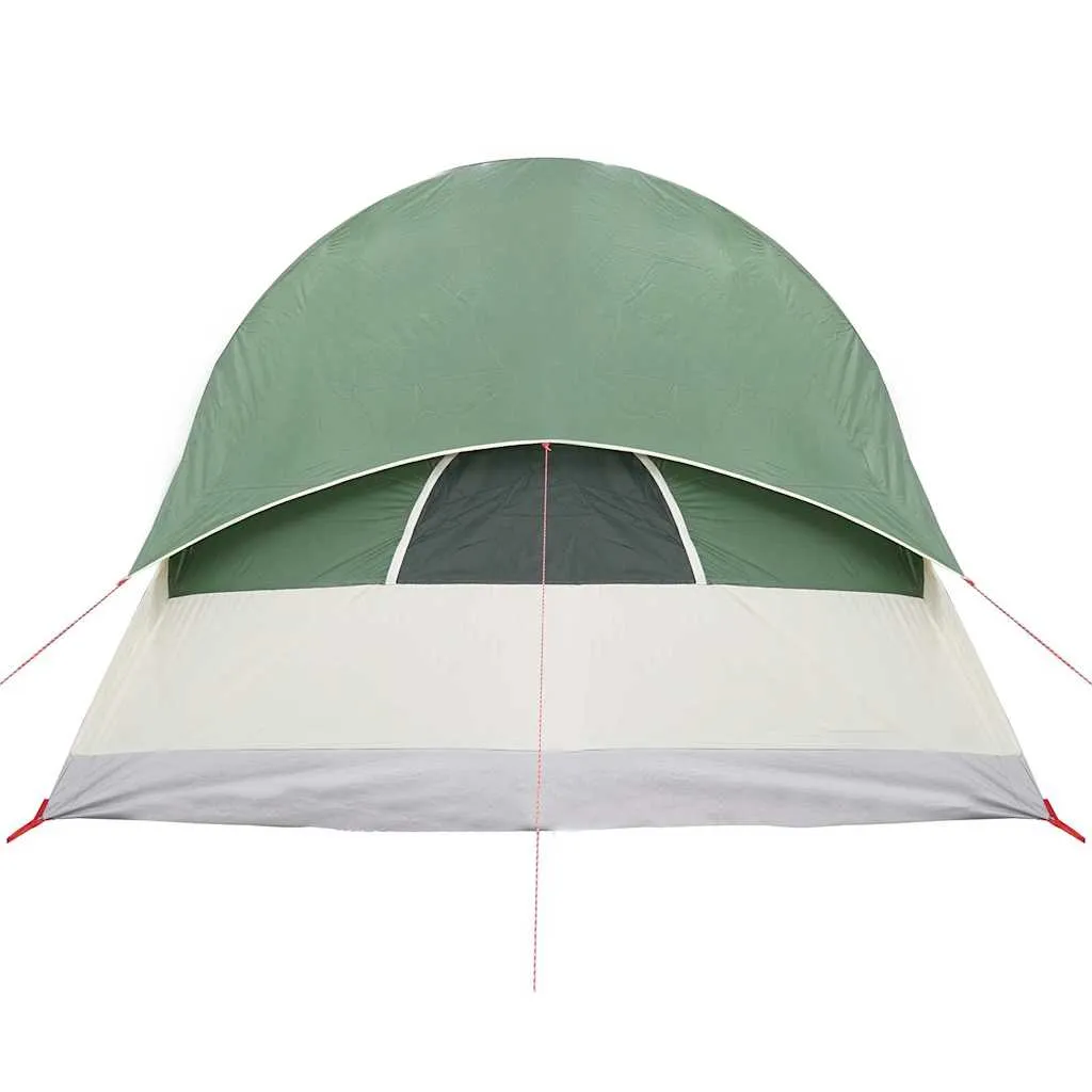 Camping Tent Tunnel 4-Person Green Waterproof