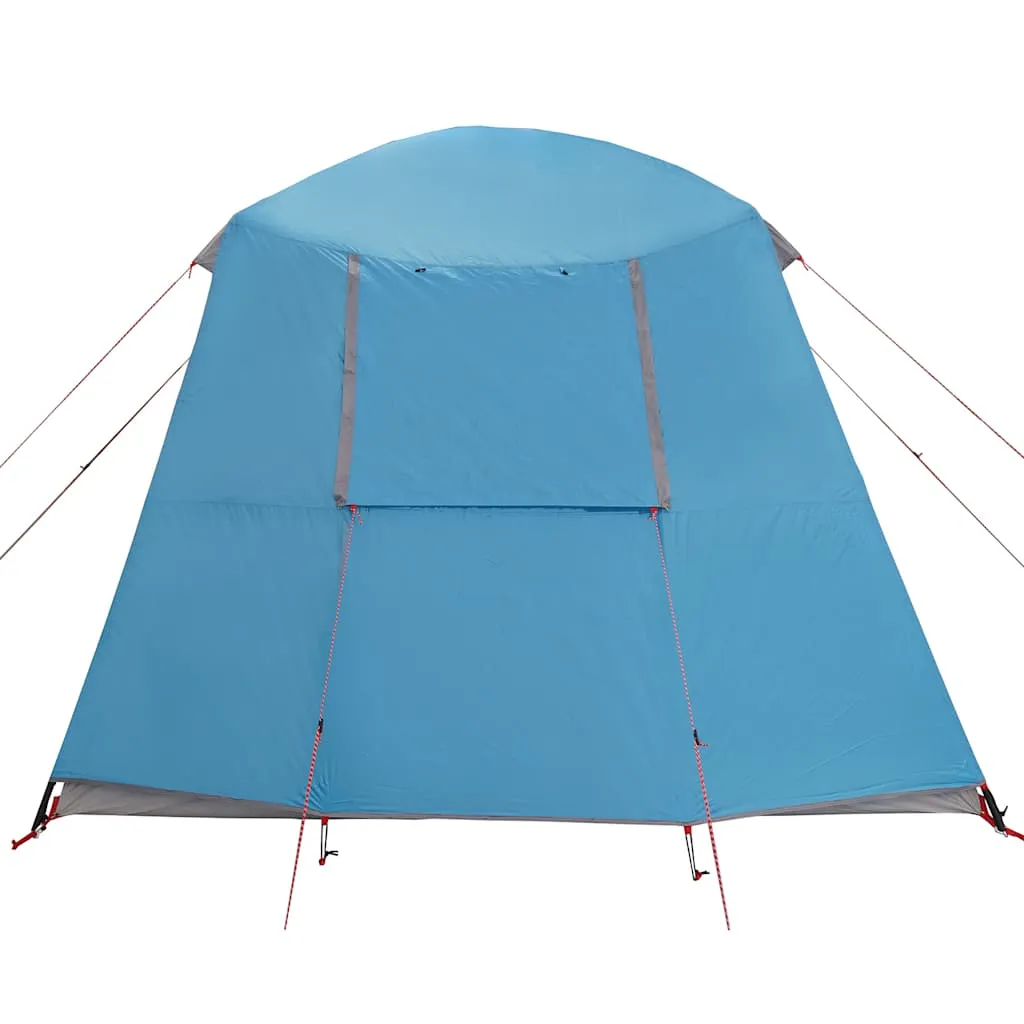 Camping Tent with Porch Dome 5-Person Blue Waterproof