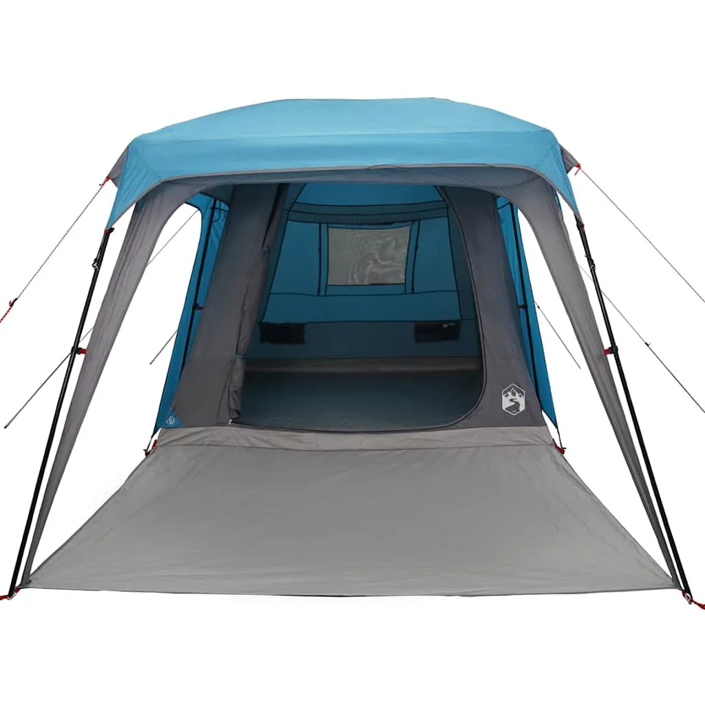 Camping Tent with Porch Dome 5-Person Blue Waterproof
