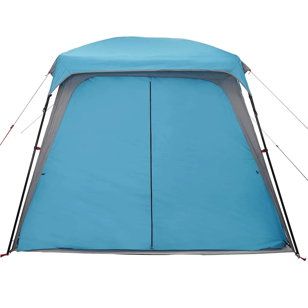 Camping Tent with Porch Dome 5-Person Blue Waterproof