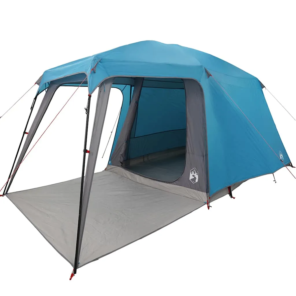 Camping Tent with Porch Dome 5-Person Blue Waterproof