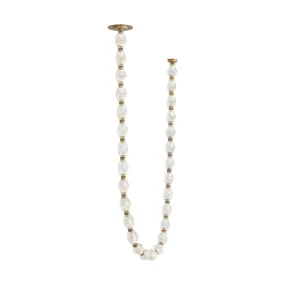 Collier 84 LED Chandelier with Remote Canopy 2700K 120V Natural Brass Finish