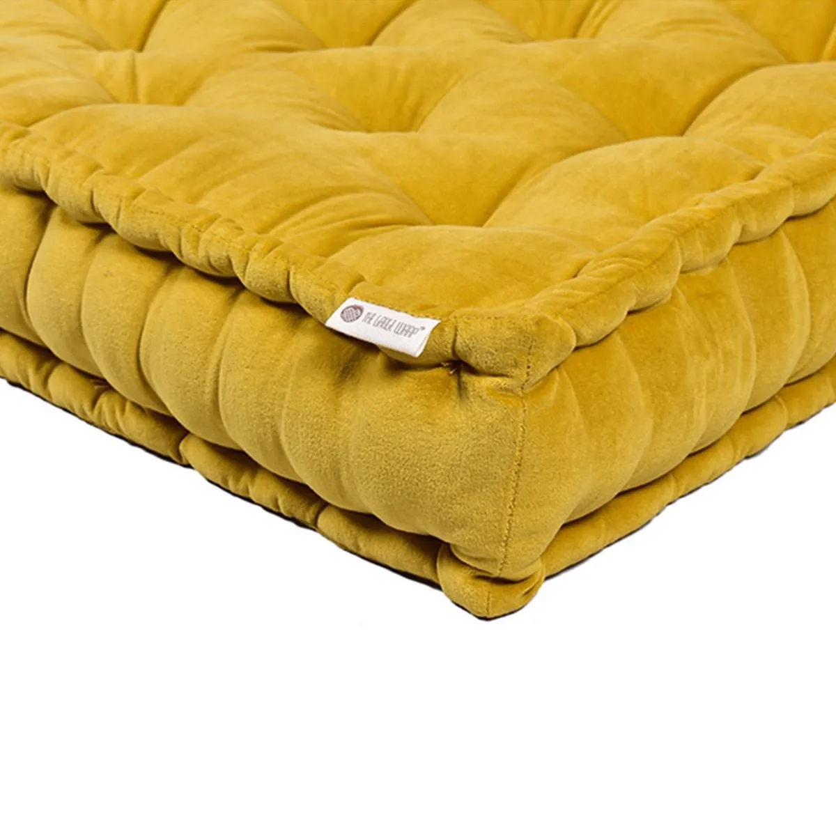 Colour Blocking Velvet Mattress (Light Pistashio)