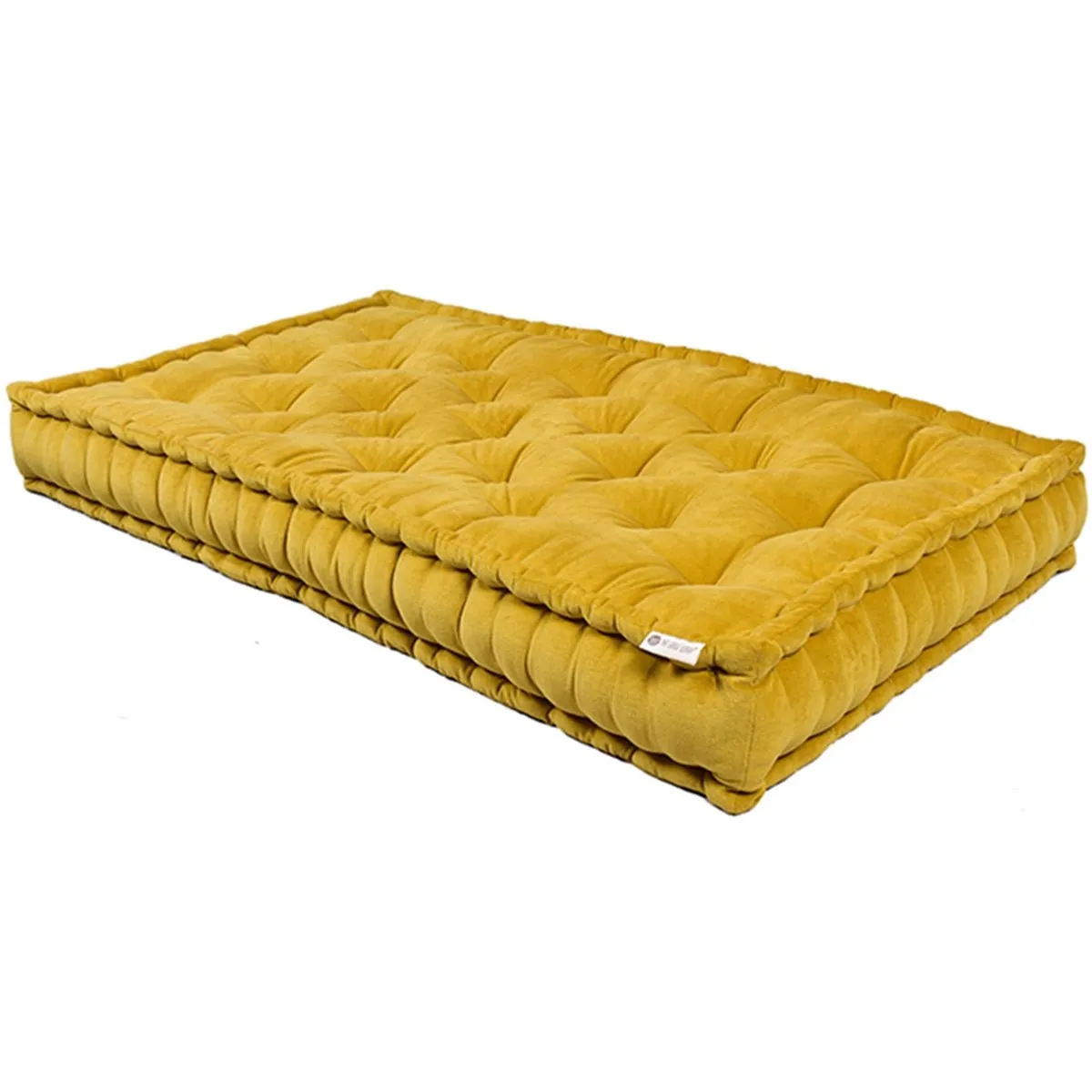 Colour Blocking Velvet Mattress (Light Pistashio)