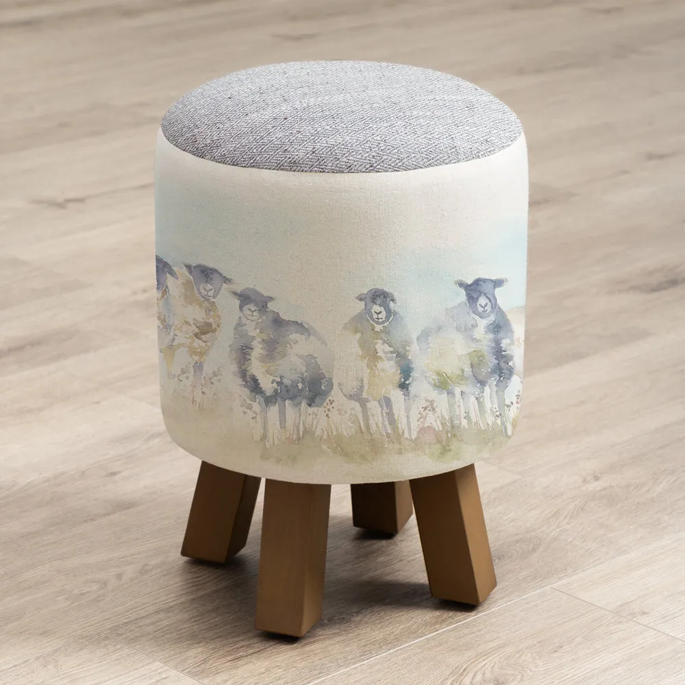 Come By Monty Round Footstool