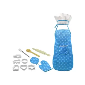 Cooking And Baking Set With Apron, Chef Hat, Mitt & Utensils Wj-625