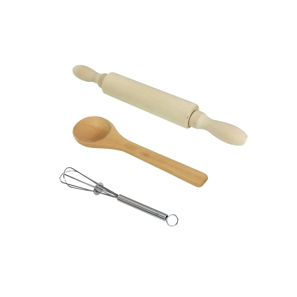 Cooking And Baking Set With Apron, Chef Hat, Mitt & Utensils Wj-625