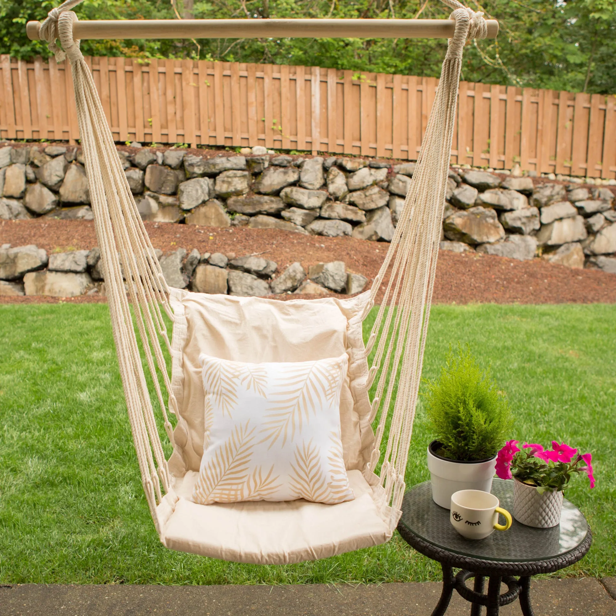 COTTON PADDED SWING CHAIR