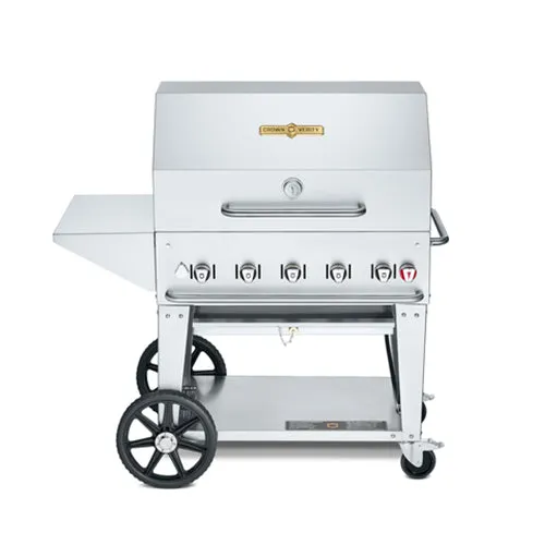 Crown Verity CV-MCB-36PKG 36" Natural Gas Mobile Outdoor Grill