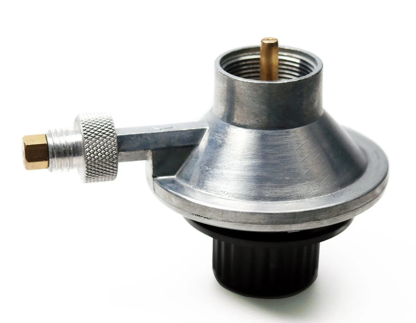 DozyAnt Propane Gas Grill Control Control Valve Top Regulator with a 1&quot;-20 Female Throwaway Cylinder Thread Inlet and an Orifice Outlet