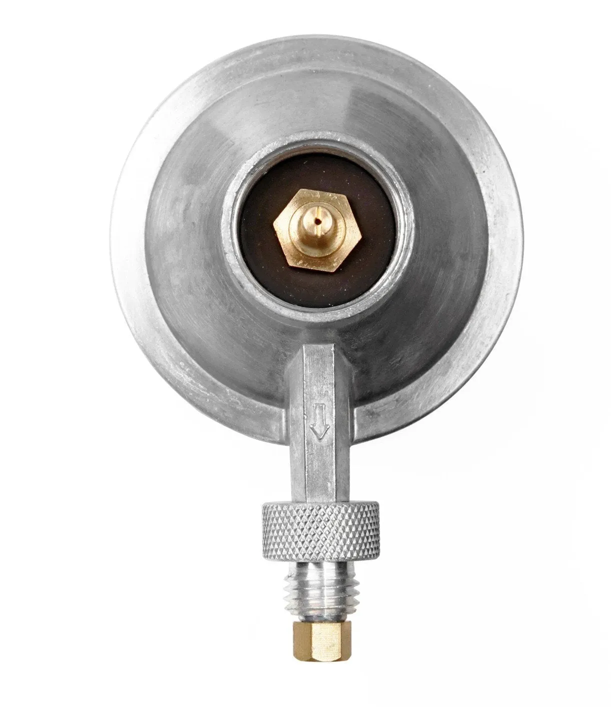 DozyAnt Propane Gas Grill Control Control Valve Top Regulator with a 1&quot;-20 Female Throwaway Cylinder Thread Inlet and an Orifice Outlet