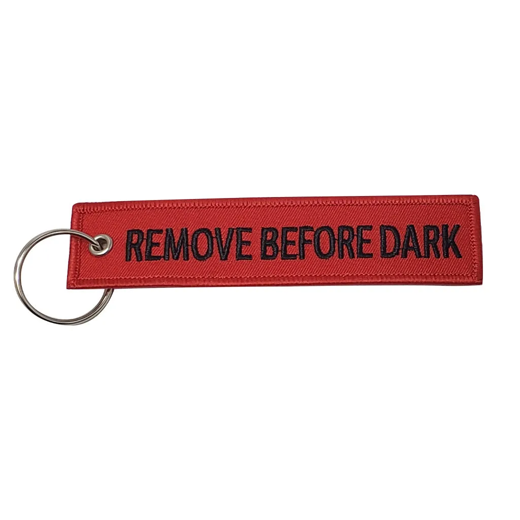 Embroidered Double Sided Flight Key Chain