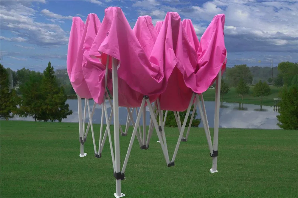 F Model 10'x10' Pink - Pop Up Tent Pro