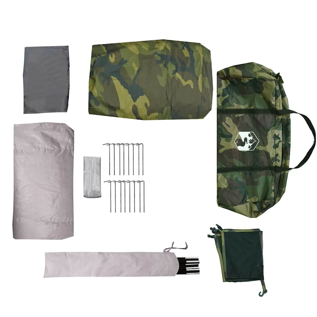 Family Tent Tunnel 6-Person Camouflage Waterproof