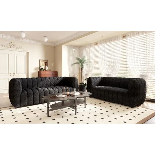 Furniture of America Aversa Stationary Fabric Chair FM61002BK-CH