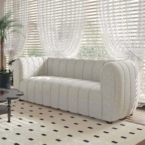 Furniture of America Aversa Stationary Fabric Loveseat FM61002WH-LV