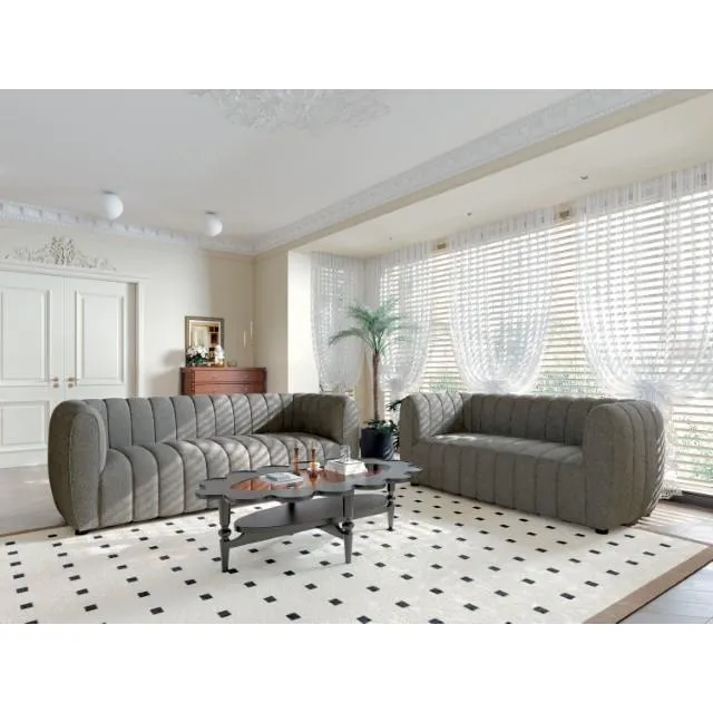 Furniture of America Aversa Stationary Sofa FM61002GY-SF