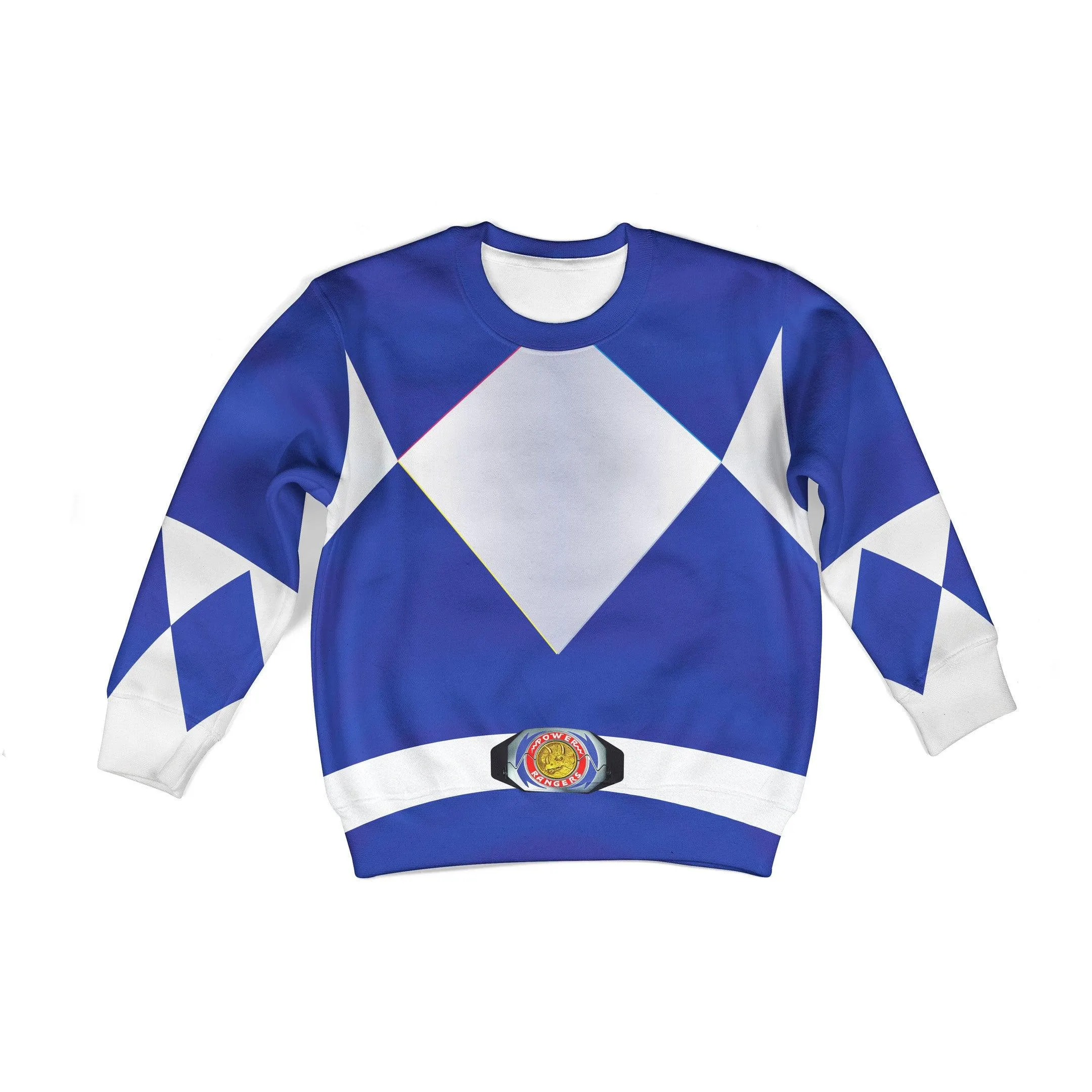 Gearhomie Unisex Kid Tops Blue Power Ranger 3D Apparel
