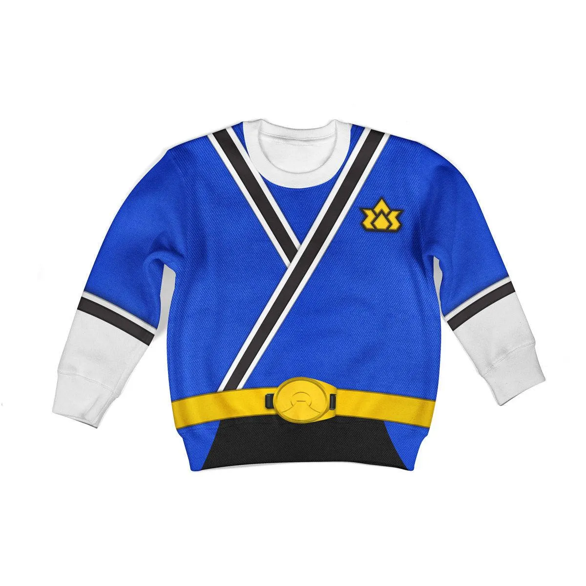 GearHomie Unisex Kid Tops Blue Power Rangers Samurai 3D Apparel
