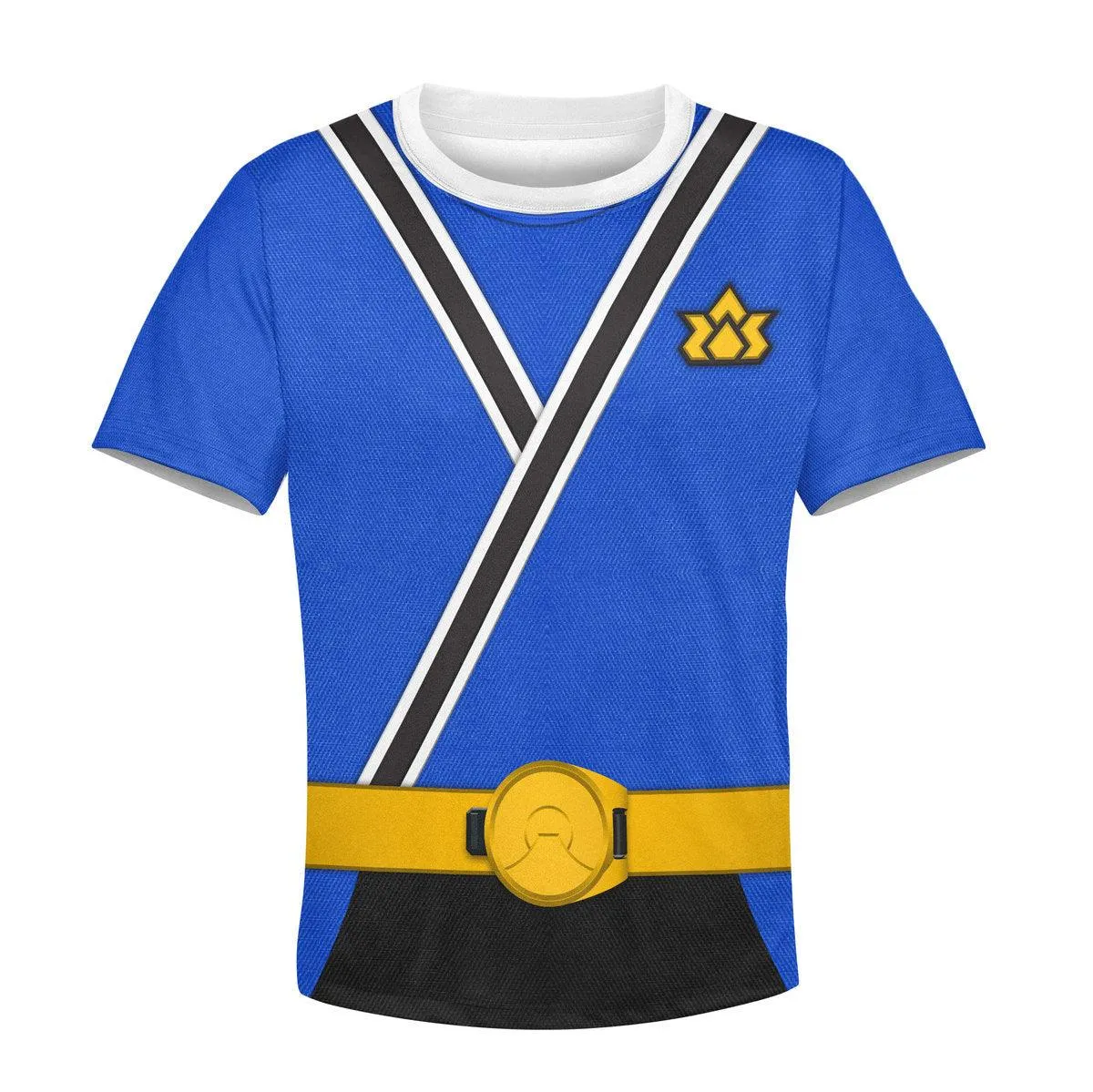 GearHomie Unisex Kid Tops Blue Power Rangers Samurai 3D Apparel