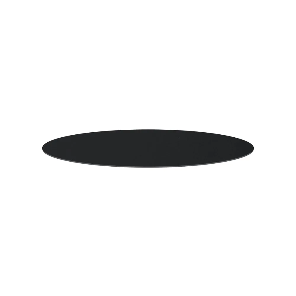 Gymkhana  Outdoor Coffee Table Top, Matt Black, 80x1.2 cm