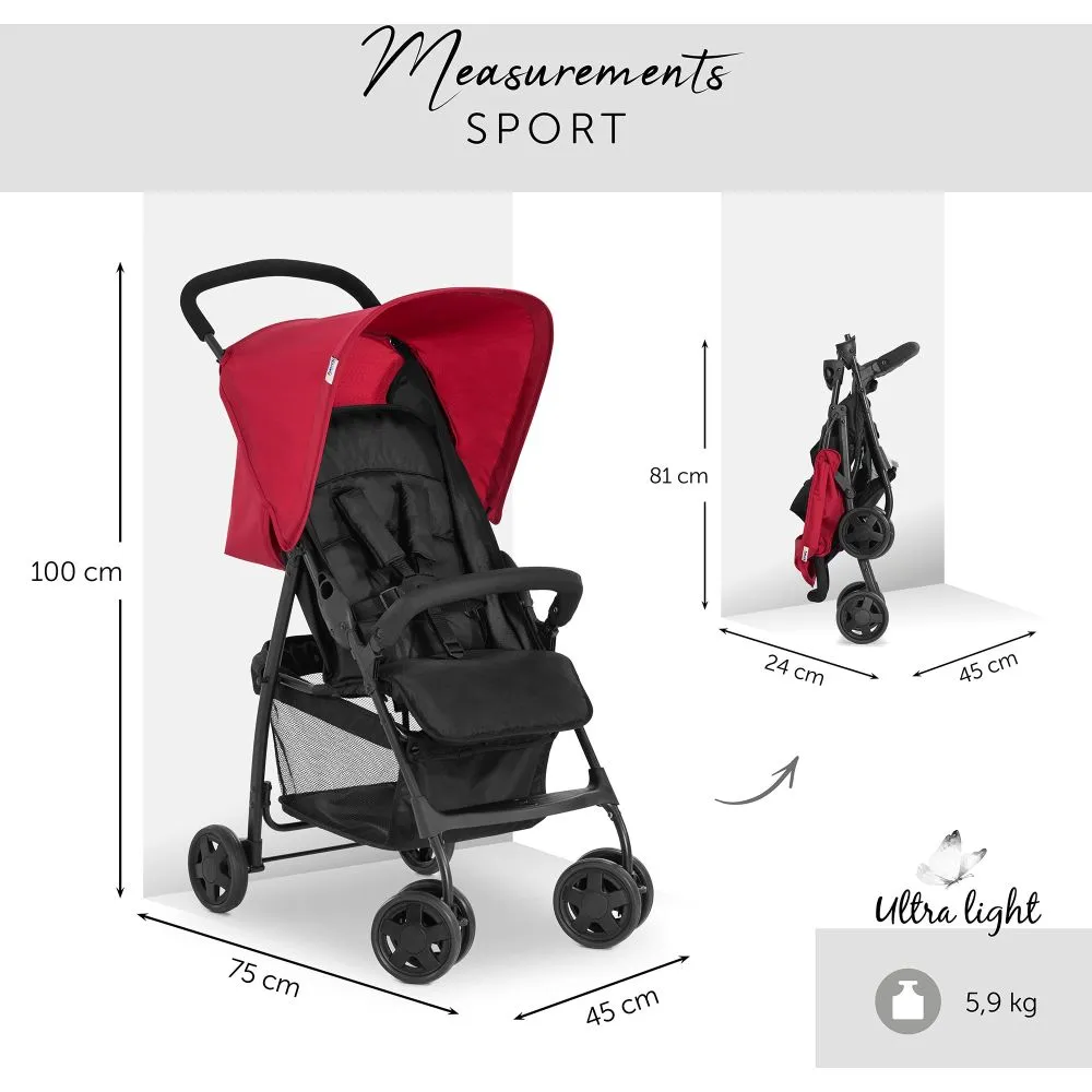 Hauck Sport Stroller - Red